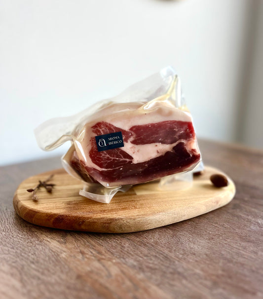 Uden ben PATA NEGRA Jamón Ibérico Bellota 100% - SORTFODSSKINKE 100% Iberico Bellota Skinke