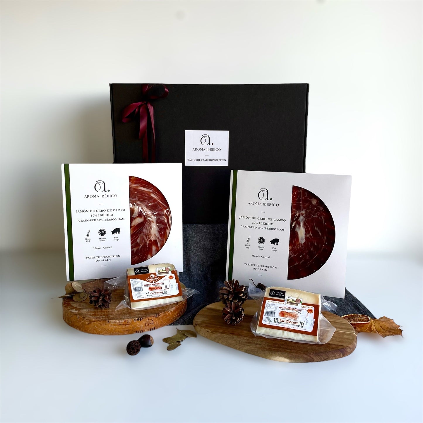 Delikatesse - kasse Iberisk Skinke&Ost - Aroma Ibérico