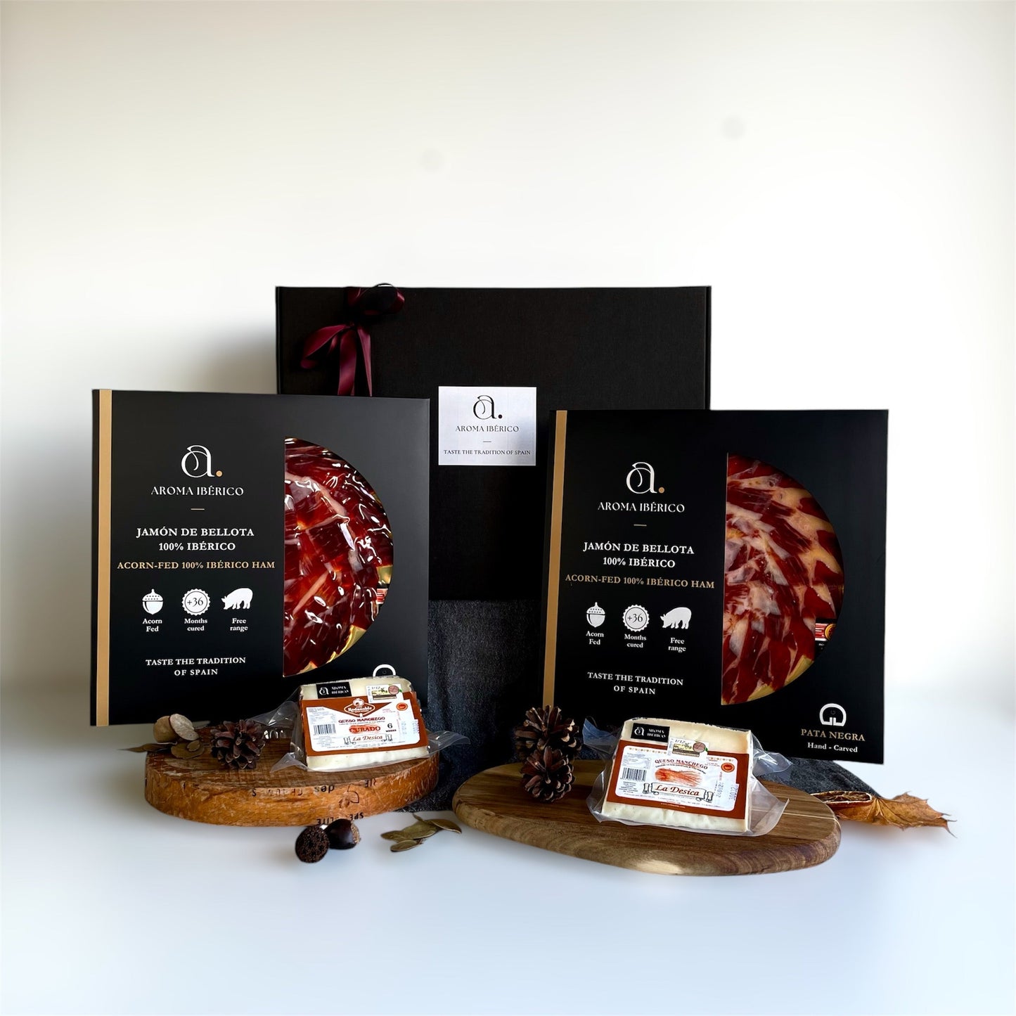 Delikatesse - kasse Iberisk Skinke&Ost - Aroma Ibérico