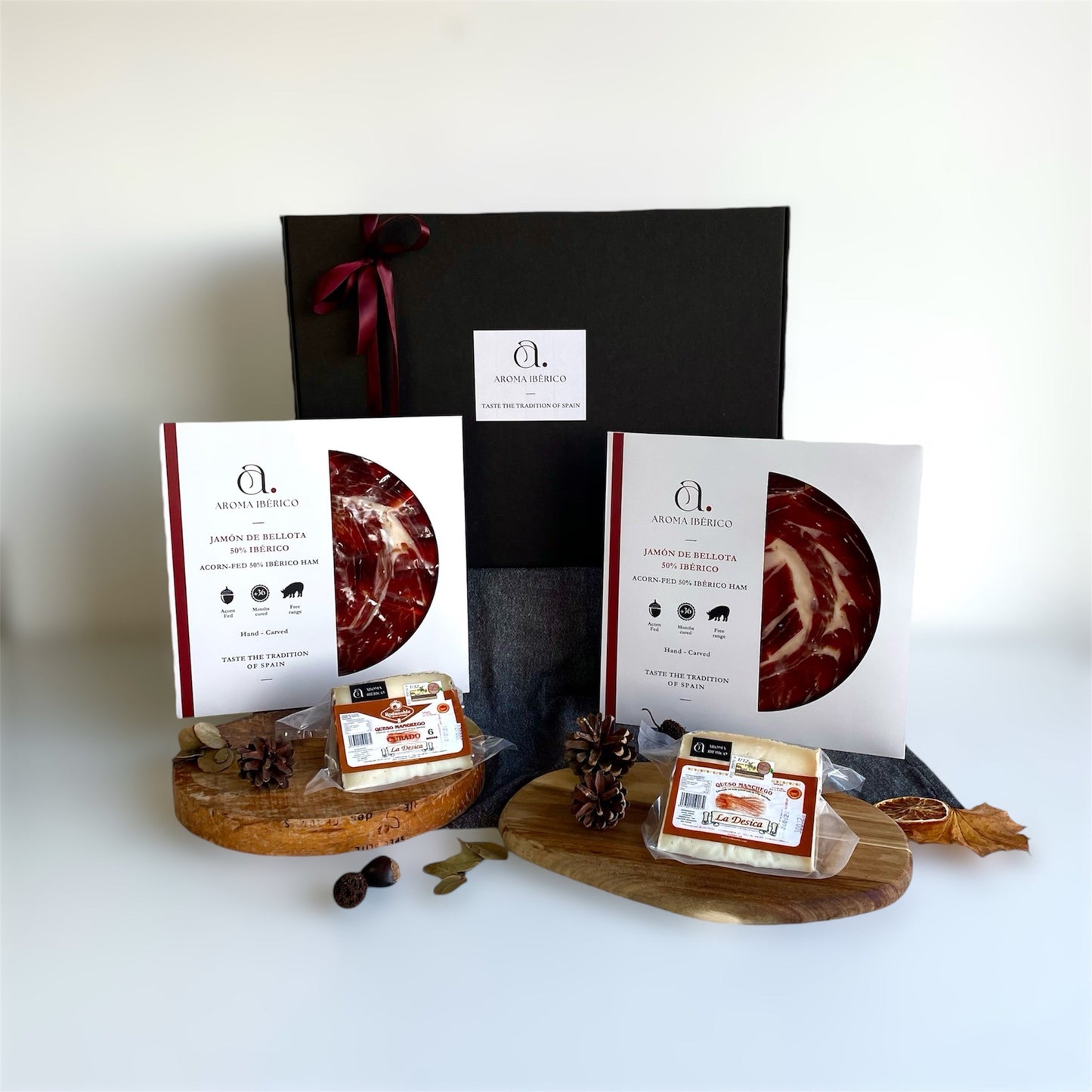 Delikatesse - kasse Iberisk Skinke&Ost - Aroma Ibérico