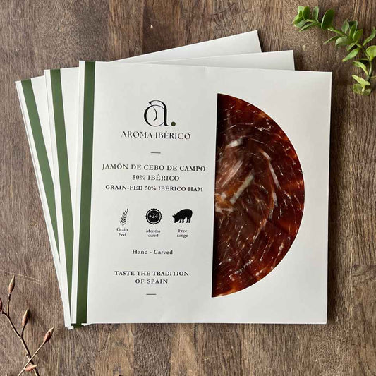 BOX JAMÓN IBÉRICO CEBO DE CAMPO (300g)