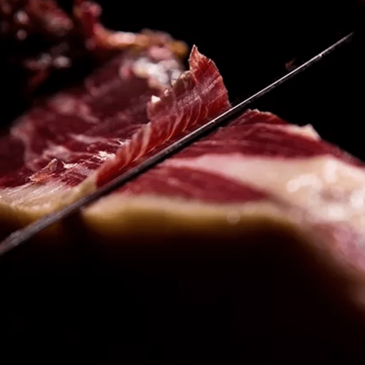 PATA NEGRA Jamón Ibérico Bellota 100% - SORTFODSSKINKE 100% Iberico Bellota Skinke - Aroma Ibérico