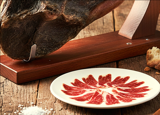 Påsketilbud: Ægte Iberisk Skinke med Holder – Eksklusivt Gavesæt