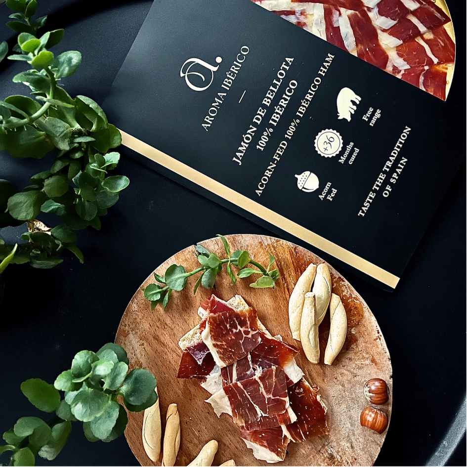 Delikatesse - kasse Iberisk Skinke&Ost - Aroma Ibérico
